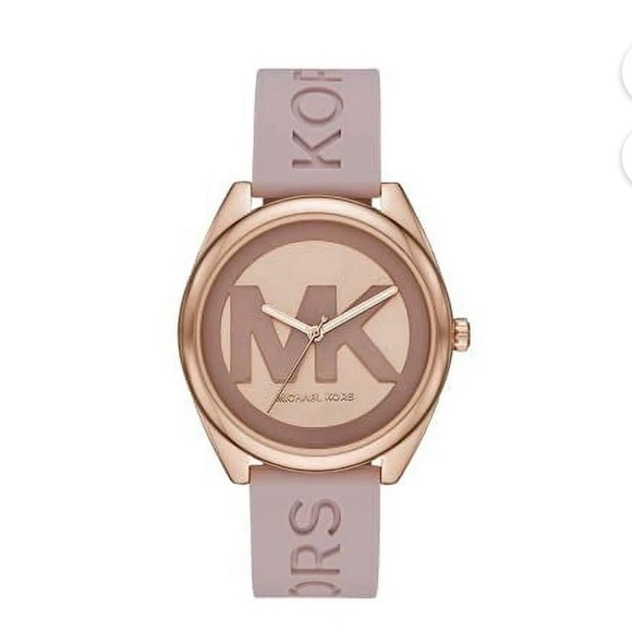 EUC! Michael Kors Women's Janelle Rose Gold-Tone Stainless Steel Watch MK7139 - Picture 1 of 2